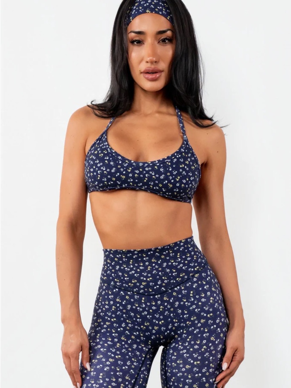 Vitality Cloud II Micro Halter Bra - Oxford Microfloral - size S